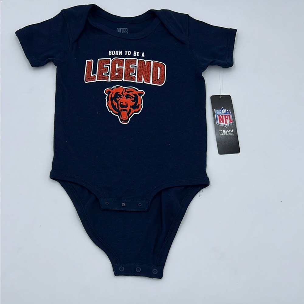 NFL Infant Bodysuit - Navy and Orange